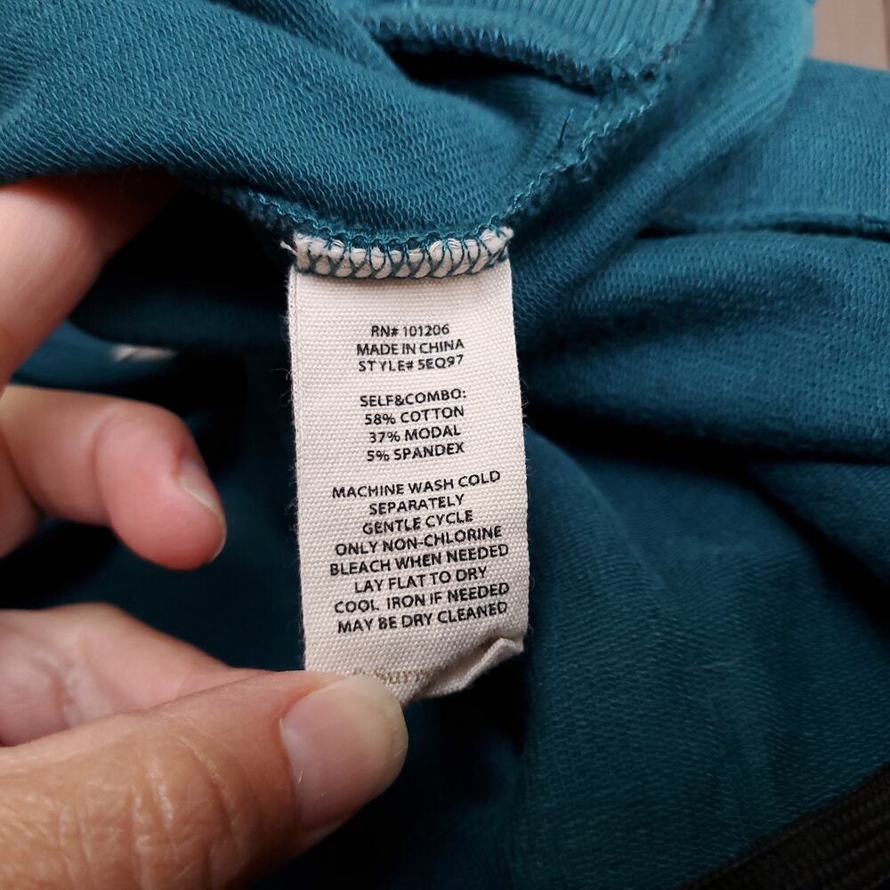 Soft Surroundings Lakshmi Pullover Tunic TopTeal Blue Green Style 2EQ97 Sz 1X - Picture 12 of 12
